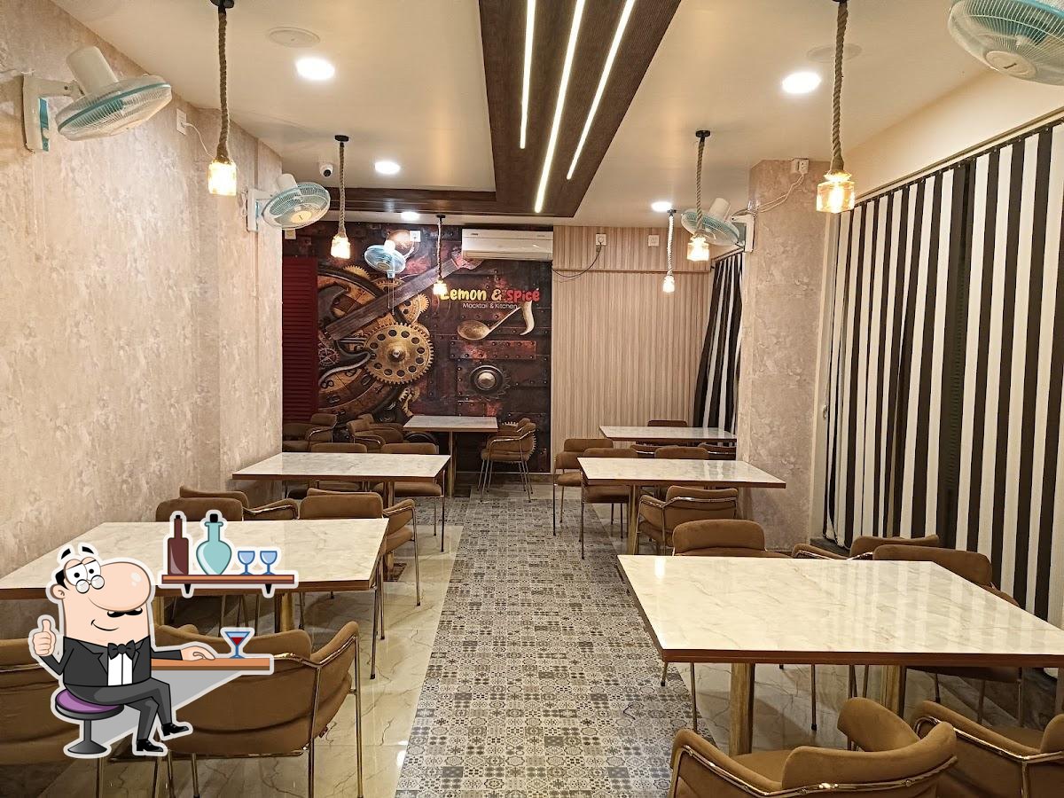 Lemon and Spice restaurant interior with warm lighting